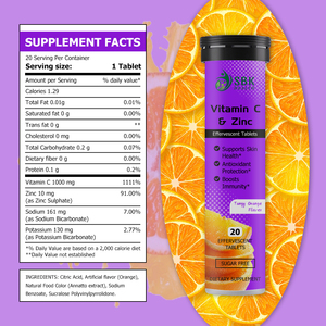 Comprimés de Vitamine C et de Zinc à Marque Blanche : Soutient la Santé de la Peau et Maintient la Santé Respiratoire – Formule Puissante - Product Image 2