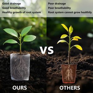 Sacs <span class=keywords><strong>de</strong></span> semis écologiques biodégradables non tissés blancs pour pépinière, serre et jardinage - Vente en gros OEM/ODM - Product Image 6