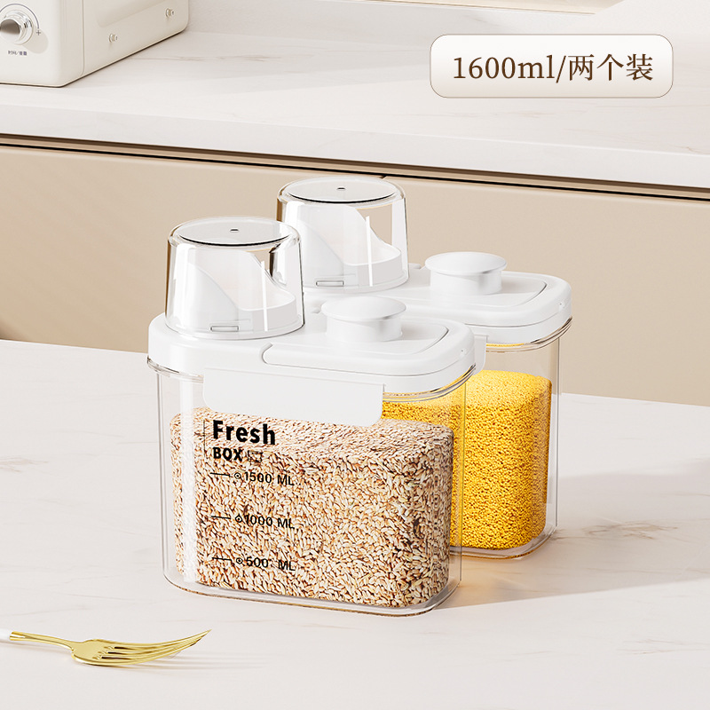 qualité alimentaire-0 odeur-blanc pur-1600 ml-paquet de deux