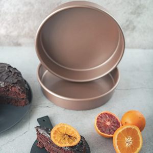 Molde para Hornear Pasteles de Acero al Carbono Resistente al Calor, 0.6mm, Fondo Desmontable, Revestimiento Antiadherente, Ecológico, Apto para Lavavajillas, para Cocina - Product Image 1