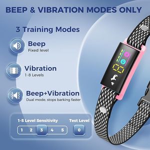 फैक्टरी थोक हानिरहित छाल नियंत्रण वाटरप्रूफ एंटी बार्क कॉलर छोटे और मध्यम कुत्तों के लिए कोई झटका नहीं - Product Image 2