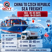 China-Europa Eisenbahn-Express Frachtspediteur China nach Tschechische Republik DDP Versandagent Tür-zu-Tür Bahntransport-Service