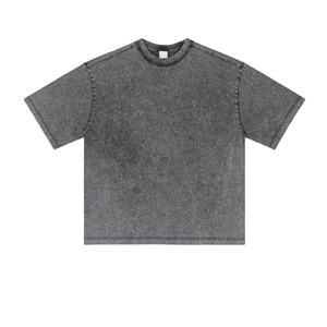 Camisetas TKAN586D Personalizadas para Hombre, Lavadas, 100% Algodón, Talla Grande, Holgadas, Vintage, con Estampado Gráfico en el Cuello Redondo y Logotipo Sublimado - Product Image 2