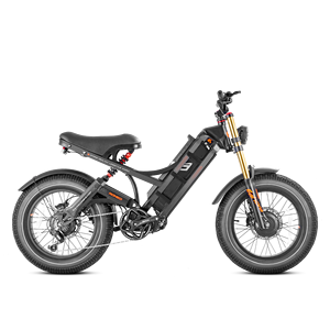 Vélo électrique tout-terrain Elite Class Step-Through avec pneus larges, style cyclomoteur, 20 pouces, pour adultes, confortable pour les trajets quotidiens - Product Image 3