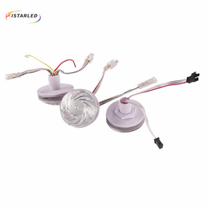 24v all'aperto impermeabile Pixel 60mm 16 pezzi Smd5050 Rgb divertimento Cabochon Led Dream colore fiera UCS2903 luce piatta a LED - Product Image 5