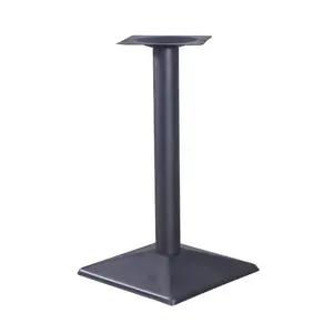 Base de aço para mesa de jantar, banco de metal quadrado com estampagem moderna, base inferior para mesa de café e bar