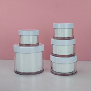 En stock – Bouteille PET à paroi épaisse et large ouverture de 100 ml, pot à crème exfoliante de 200 g, 150 g, 250 g, avec bouchon rose, flacon à crème à fond épais - Product Image 5