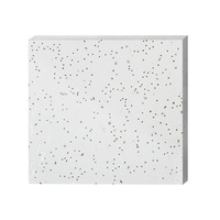 Panel de pared moderno para decoración Interior, Panel acústico cuadrado de fibra Mineral de alta calidad, color blanco