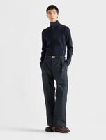 Pull en maille zippé sur le devant pour homme, col montant, manches longues, personnalisable avec logo, OEM/ODM, marque privée, tricot moderne haute performance
