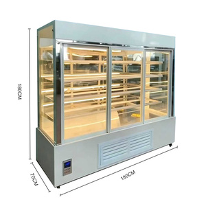 Vitrine Réfrigérée pour Gâteaux et Pâtisseries, 1,8 m, 5 Niveaux, en Acier Coloré, Refroidissement par Air - Product Image 2
