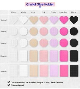 Plaque de plateau en cristal de marbre de grande taille avec logo personnalisé carreaux de cils pour extension de cils palette de support en cristal - Product Image 3