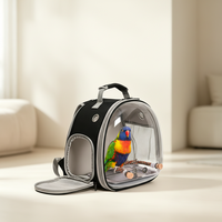 Bolsa de Transporte para Aves y Loros, Panorámica, Transparente, Ecológica, Plegable, Ligera, Anticolisión, Transpirable, para Viajes al Aire Libre