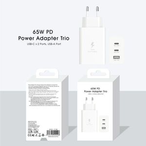 Adaptateur secteur PD 65W Trio USB C 2 ports USB A Chargeur à charge rapide - Product Image 3