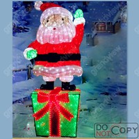 Kommerzielle Outdoor 3D LED Motiv-Weihnachtsbaum-Beleuchtung Weihnachtsdekoration IP65 Wasserdichte Festbeleuchtung für Einkaufszentren, Plätze und Parks