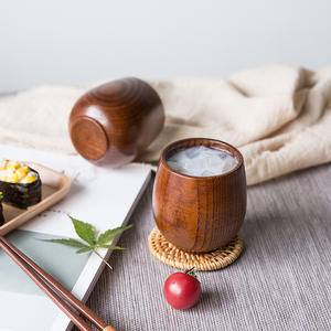 Nouvelle Tasse à Thé Japandi Mignonne en Bois de Jujube, Grande Capacité, Écologique, pour Boissons Chaudes ou Froides - Product Image 5