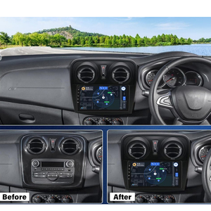 Autoradio Android per Renault <span class=keywords><strong>Dacia</strong></span> <span class=keywords><strong>Sandero</strong></span> 2012-2020 con Schermo Touch, Stereo Auto, Lettore Video GPS, Carplay Wireless, BT, FM, USB - Product Image 2
