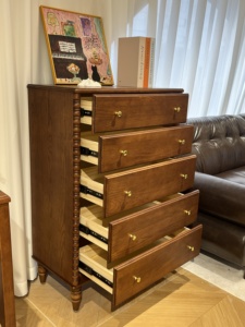 Mueble de Almacenamiento de Madera Maciza Estilo Hepburn, Mueble Auxiliar de Almacenamiento para el Hogar - Product Image 3