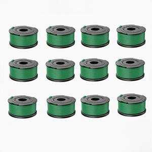 12pack SF-080-BKP Trimmer Head Replacement Line Spool Nylon Line 2.0mm Green 20FT/6.1M Spool Cover <b>Set</b> BLACK DECKER <b>Weed</b> Eater - Product Image 1