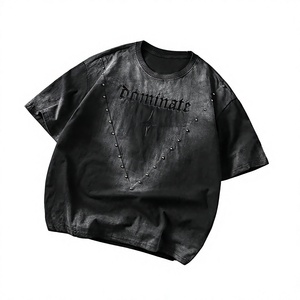 <b>Men's</b> <b>Black</b> <b>Red</b> Raglan Sleeve Sporty T-<b>Shirt</b> Embroidered Logo Quick Dry Regular Fit O-Neck Knitted Polyester - Product Image 4
