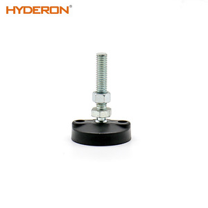 Base de nylon ajustable Hyderon Industrial Feet para maquinaria y equipo, soporte amortiguador de impactos - Product Image 1