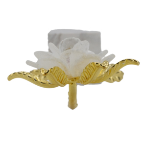 Statuetta di fiore con base in marmo per decorazioni casa e ufficio, scultura d'accento da tavolo per soggiorno e bagno - Product Image 5