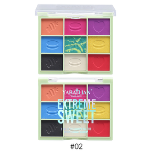 (NOUVEAU) YABAOLIAN Palette d'ombres à paupières transparente neuf couleurs Earth Tone Shimmer Matte Makeup Ins Eyeshadow - Product Image 6