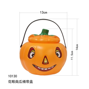 Cubo de calabaza de Halloween portátil para niños, dulces, fantasma, <span class=keywords><strong>Hulk</strong></span>, cara, cabeza, accesorios y decoración. - Product Image 2