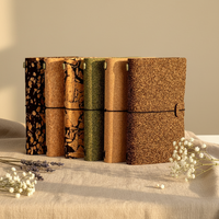Umweltfreundliches Notizbuch aus Kaffeesatz und Kork Biologisch Abbaubares Individuelles Geschäftsgeschenk Bohemian Style Journal