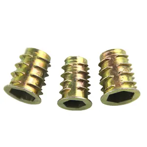 Wholesale Factory Direct Fastener Threaded Insert Type Inset Nut For Wood With Flange Furniture Insert Allen Socket Nut