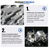 Buse à angle étroit série P durable en acier inoxydable 304 à fort impact pour le contrôle de la mousse et le nettoyage des bandes en procédure de fabrication du papier