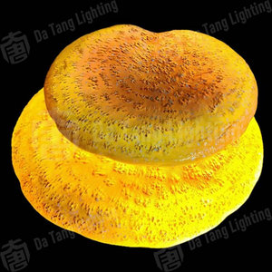 Lumière décorative en FRP à double couche en forme de champignon pour arbre, couleur marron-jaune, pour la décoration extérieure des arbres et des jardins - Product Image 2