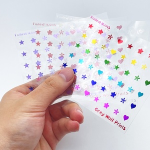 Pegatina de dibujos animados personalizada, transparente, impermeable, transparente - Product Image 2