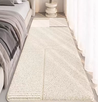 Tapis de chevet moderne 2026, épais, luxe léger, sensation haut de gamme, fausse fourrure cachemire, antidérapant, pelucheux, écologique, adapté aux animaux domestiques, pour chambre à coucher