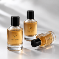 Flacons de parfum en verre vides de 30 ml, 50 ml, 100 ml, flacon pulvérisateur rond pour parfum, logo personnalisé, flacon de parfum de luxe