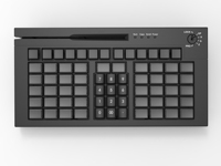Nuevo Teclado POS de Escritorio USB 3.0 con Membrana de Plástico Programable, Cableado, con 67 Teclas y Anti-Ghosting Multitecla