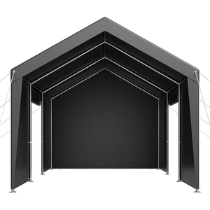 Tente de garage extérieure galvanisée résistante au vent, simple et facile à installer avec garage - Product Image 2