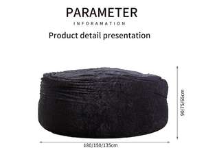 5ft 6FT กลางแจ้งขนาดใหญ่ x โพลีขนแกะขนาดใหญ่ผ้าคลุมเก้าอี้สำหรับงานเลี้ยง - Product Image 5