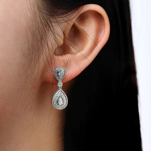 Eleganti Orecchini a Goccia per Donne, Gioielli di Moda per Spose, Matrimoni e Serate di Gala - Product Image 3