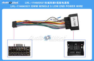 Android 2 Din araba radyo multimedya oynatıcı evrensel aksesuarları tel adaptörü bağlayıcı fiş kablosu için 2021 GWM WINGLE 5 düşük uç - Product Image 2