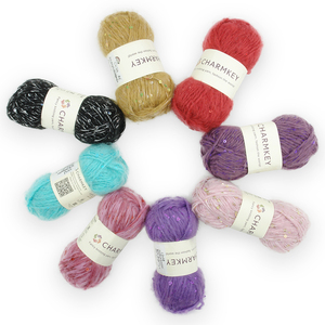 Bán Sỉ SỢI HẠT Ưa Thích Sợi Sequin Pha <span class=keywords><strong>Acrylic</strong></span> <span class=keywords><strong>Polyester</strong></span> Cho Sợi Đan Thủ Công Ưa Thích - Product Image 1