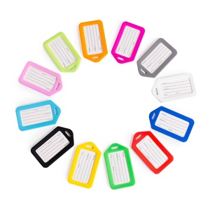 Étiquette de bagage de voyage en PP étanche à bas prix, porte-adresses léger, accessoire de voyage, cadeau promotionnel, porte-clés en acrylique - Product Image 4
