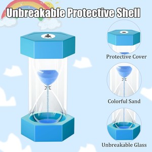 Đồng hồ cát 3/5/8/10/15/20/25/30 phút, đồng hồ cát <span class=keywords><strong>acrylic</strong></span> lớn không thể phá vỡ cho trẻ em, đồng hồ cát nhựa, - Product Image 3