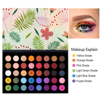 Palette de fards à paupières mats et scintillants hautement pigmentés, longue tenue, pour les yeux bleus, marque privée, faible MOQ