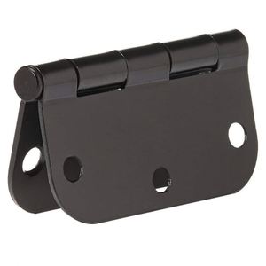 Charnières de porte de placard en gros WEKIS, charnières de porte extérieures robustes et arrondies, charnières pivotantes cachées en métal noir mat - Product Image 2