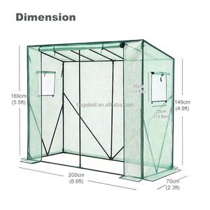 Invernadero Portátil Moderno de Metal para Cultivo de Tomates en el Jardín, con Puerta Enrollable con Cierre, Fácil de Montar - Product Image 2
