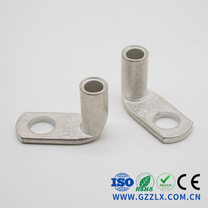 Listelenen için otomotiv sıkma terminali LYF 90 derece açı bakır boru terminalleri kablo pabucu pil terminali mat kalay kaplama - Product Image 5