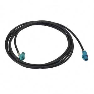 Connecteur type z hsd à sertir, 10 pièces, 4 broches, installation de câble RF droit, type plante tesla, noir/9001 - Product Image 6