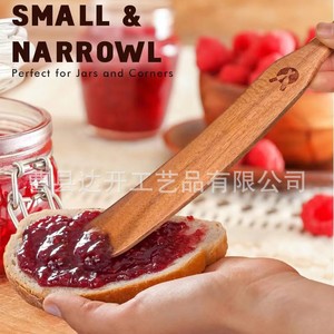Espátula de madera para mezclar pasta, postres, ensaladas, utensilio de cocina, apto para alimentos, solo lavar a mano - Product Image 2