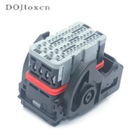 Enchufe de cableado Modular híbrido sellado Molex CMC y CMX de 48 Pines, salida de cable izquierdo, conector negro 64320-1318