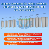 Machine à glace industrielle et commerciale de grande capacité, machine à blocs de glace frais, machine à glace commerciale